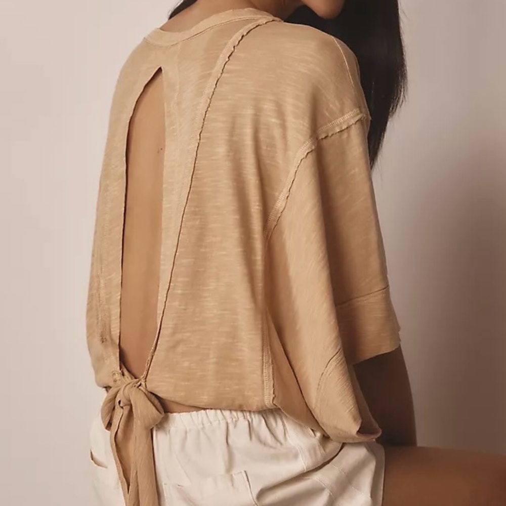 Pilcro Oversized Square-Sleeve Top Size Small